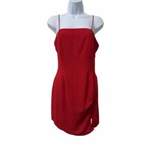 REVOLVE Superdown Syrus‎ Slit Mini Dress Size S Cherry Red Valentine Date Night